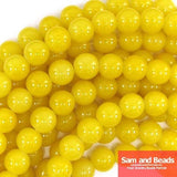 10mm Green Glass Beads for Jewelry Making 80pcs Per Strand
