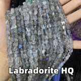 Labradorite Crystal Agates Stone Bead Loose Spacer 6x8mm