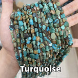 Labradorite Crystal Agates Stone Bead Loose Spacer 6x8mm