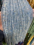 Aquamarine Seed Beads Round Loose Natural Stone Crystal Bead