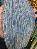Aquamarine Seed Beads Round Loose Natural Stone Crystal Bead