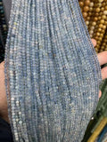 Aquamarine Seed Beads Round Loose Natural Stone Crystal Bead