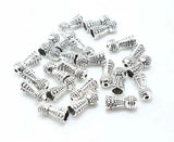 20Pcs Metal Charms for Jewelry Making Antique Sliver Plated Spacer Bead