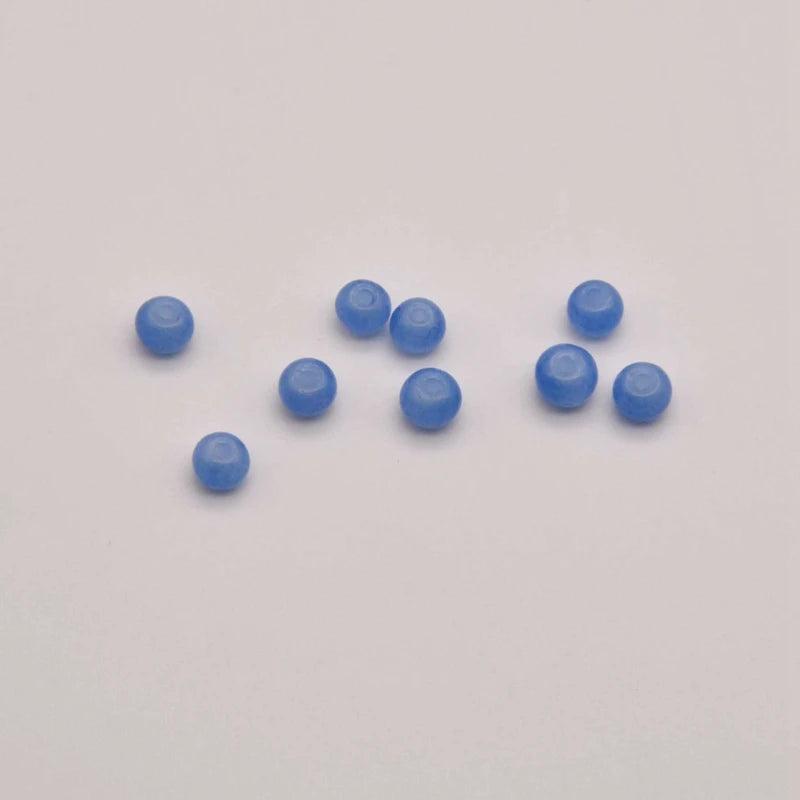 360 Pcs 4mm Glass Jade Round Beads Scattered Beads Jewelry Components