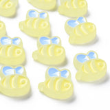10pcs Frosted Acrylic Spacer Beads - Enamel Bee Beads for Jewelry Making DIY