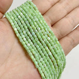 Green Shell Mother of Pearl Beads 3mm Cylindrical Shape