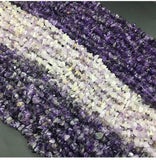 Amethysts Crushed Stone Loose Beads DIY Jewelry Making