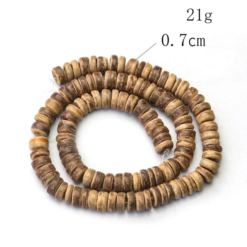 3 Strings Coconut Shell Beads DIY Jewelry Accessory Bracelet Necklace