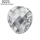 Austria Crystal 18mm Twist Sew-on Stone Rhinestone DIY Jewelry