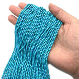 2/3/4mm Round Turquoise Gemstone Beads for DIY Jewelry Production