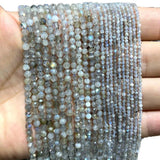 Labradorite Faceted Round Beads for DIY Jewelry Making 15''