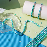 Polymer Clay Beads Colorful Flat Round Beads for DIY Bracelet Jewelry Making