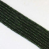Green Chalcedony Jades Abacus Faceted Beads 2X4mm 4X6mm 5X8mm