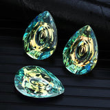 2Pcs Glass Bead Charms Teardrop Crystal Pendants Prism Sun Catcher