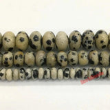 Dalmation Jasper Stone Spacer Round Beads for DIY Jewelry Making