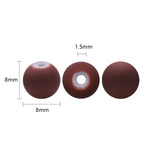 45Pcs/Lot 8mm Crystal Glass Matte Round Spacer Beads for DIY Jewelry Making