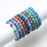 45Pcs/Lot 8mm Crystal Glass Matte Round Spacer Beads for DIY Jewelry Making