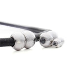 10pcs 7mm Round Leather Cord Rhodium Plated Magnetic Clasps