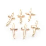 Natural Freshwater Pearl Beads Cross Shaped DIY Necklace Earrings