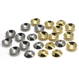 100pcs Stainless Steel Round Flower Bead End Caps For Jewelry Making