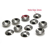 100pcs Stainless Steel Round Flower Bead End Caps For Jewelry Making