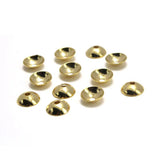 100pcs Stainless Steel Round Flower Bead End Caps For Jewelry Making