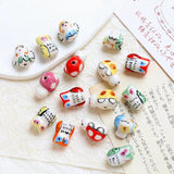 6pcs Kids Animal Ceramic Beads DIY Jewelry Material