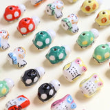 6pcs Kids Animal Ceramic Beads DIY Jewelry Material