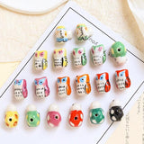 6pcs Kids Animal Ceramic Beads DIY Jewelry Material