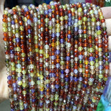 2-4mm Faceted Colorful Zircon Gem Beads For Jewelry Making