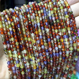2-4mm Faceted Colorful Zircon Gem Beads For Jewelry Making