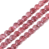 Natural Stone Flat Round Bead Turtle Back Gems Loose Beaded for Jewelry Making