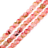 Natural Stone Flat Round Bead Turtle Back Gems Loose Beaded for Jewelry Making