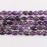 6-8mm 8-10mm Amethyst Crystal Beads 15in for Jewelry Making