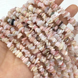 5-8mm Pink Opal Stone Beads Gravel Chips for Jewelry Making DIY