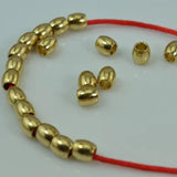 100 PCS Metal Brass Oval Spacer Beads 2.7mm Hole DIY Jewelry Making