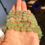 Faceted Prehnite Olive Shape Beads 6/8/10mm