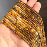 Faceted Yellow Pietersite Stone Beads 2-3mm for Jewelry Making