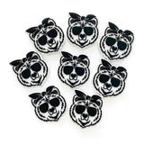 10pcs Eye Bear Silicone Beads Teether Chewing Teeth DIY Accessories