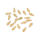 50pcs Stainless Steel Water Drop Teardrop End Piece Terminators Beads