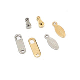 50pcs Stainless Steel Water Drop Teardrop End Piece Terminators Beads