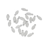 50pcs Stainless Steel Water Drop Teardrop End Piece Terminators Beads