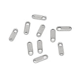 50pcs Stainless Steel Water Drop Teardrop End Piece Terminators Beads