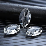 2Pcs 50MM Clear Crystal Pendant Glass Beads Chandelier Hanging Wedding Decor