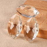 2Pcs 50MM Clear Crystal Pendant Glass Beads Chandelier Hanging Wedding Decor