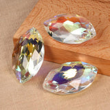 2Pcs 50MM Clear Crystal Pendant Glass Beads Chandelier Hanging Wedding Decor