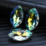 2Pcs 50MM Clear Crystal Pendant Glass Beads Chandelier Hanging Wedding Decor