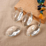 2Pcs 50MM Clear Crystal Pendant Glass Beads Chandelier Hanging Wedding Decor