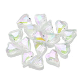 30Pcs 10x12mm Crystal Glass Heart Beads for Jewelry Making DIY