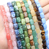 8*12mm Tiger Eye Jades Square Spacer Beads for Jewelry Making